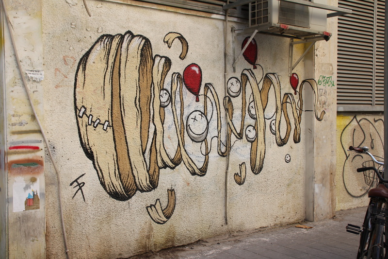 graffiti, graffitti, facade, potato, wall - building feature, metal, mural, built structure, text, western script, old, representation, close-up, alley