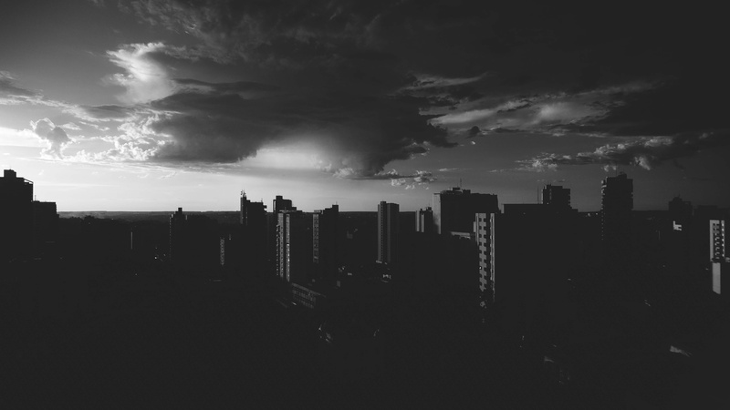 nature, a7iii, portra, sky, storm cloud, whiteblack, pandb, weather, silhouette, built structure, bandw, storm, analog, tower, city, modern, cityscape
