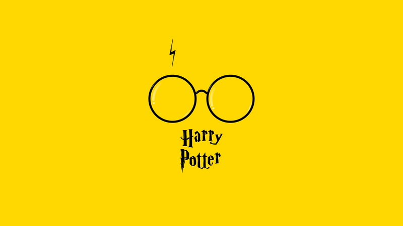 4K, gold, HarryPotter, Minimalism, black, carrycot