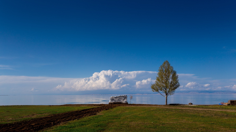 sky, land, water, beauty in nature, grass, no people, nature, plant, horizon over water, 5K, sea, cloud - sky, day, tranquil scene, xining, outdoors, scenics - nature