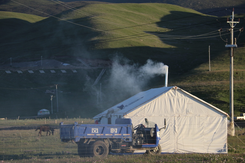 environment, day, transportation, no people, the dark horse of the river, mode of transportation, truck, mining, land, nature, smoke - physical structure