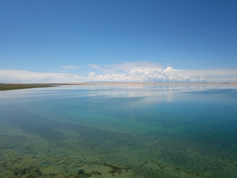 day, blue, outdoors, scenics - nature, 4K, tranquil scene, lagoon, beauty in nature, water, sand island, sea, cloud - sky, environment, no people, salt lake