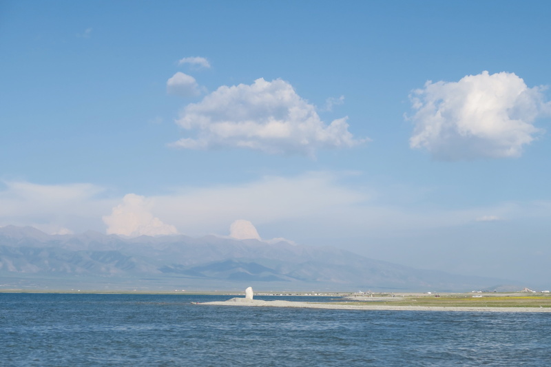 tranquil scene, sailboat, transportation, blue, horizon over water, day, nature, travel, tranquility, scenics - nature, sea, no people, qinghai lake, water