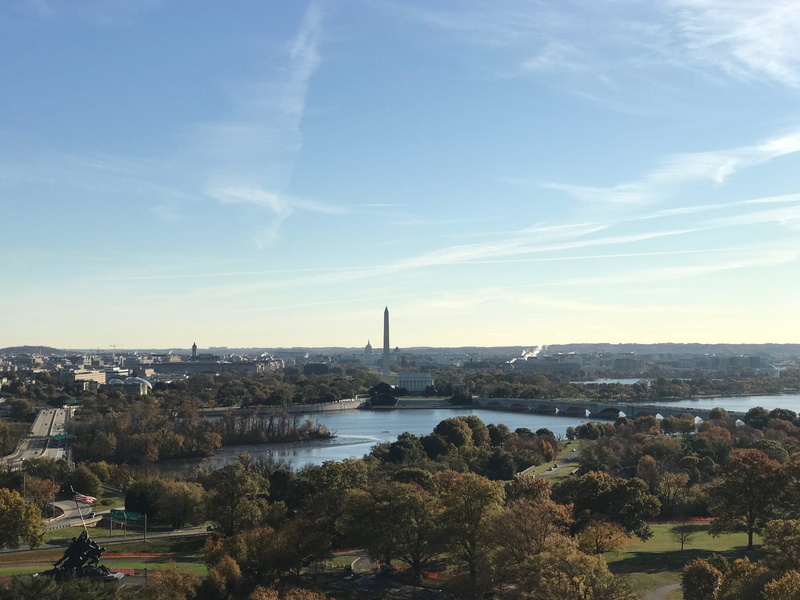 beauty in nature, washington, sea, tree, lincoln memorial, lincoln memorial circle northwest, united states capital, potomac river, built structure, cloud - sky