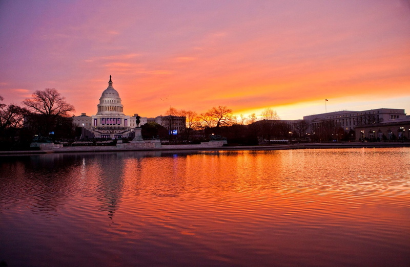 dusk, city, Presidential, states, travel destinations, building exterior, Washington, architecture, washingtondc, United States, President, outdoors, river