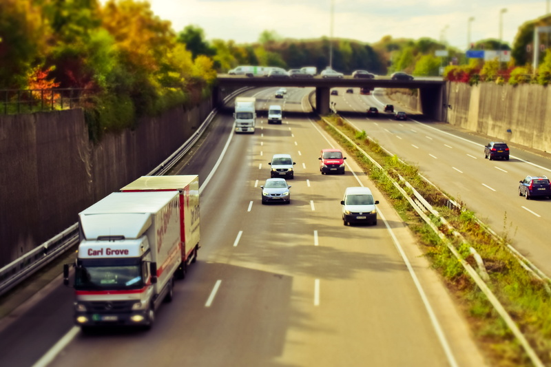 outdoors, bridge - man made structure, high angle view, 4K, travel, concrete wall, road, mobility, city, multiple lane highway, limit, motor vehicle, fast