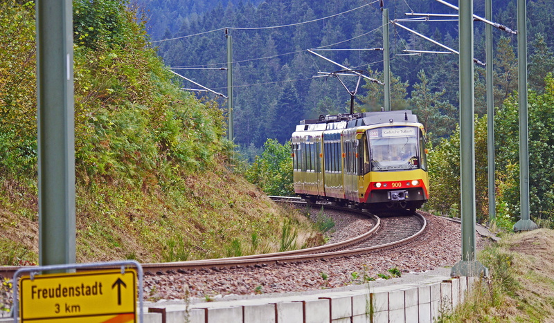 coniferous forest, regional train, growth, railway line, outdoors, power supply, avg, high valley, transportation, öpnv, karlsruhe, public transportation