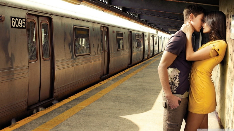 real people, 720P, hairstyle, mode of transportation, men, women, train - vehicle, railroad station, train, railroad station platform, togetherness, subway train