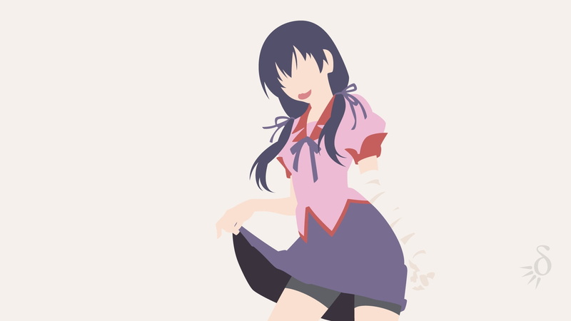 lifestyles, cut out, Monogatari Series, human arm, adult, young women, one person, young adult, arms raised, three quarter length, leisure activity, hairstyle