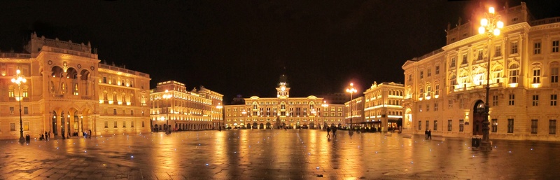 reflection, night, nature, canal, city, 4K, the past, travel destinations, beige, lighted, no people, history, water, building, architecture, piazza, illuminated