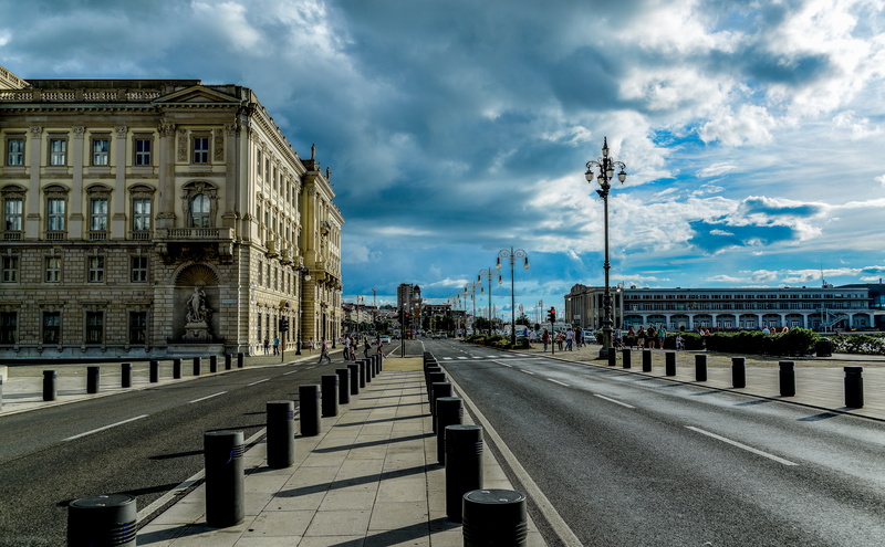 transportation, connection, street, building exterior, nature, clouds, day, car, cloud - sky, piazza, travel destinations, outdoors, sunlight, incidental people
