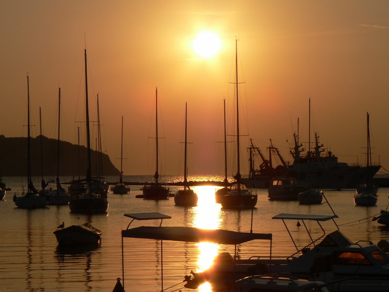 waters, sailing boat, moored, harbor, nautical vessel, port, silhouette, mediterranean, sun, water, 2K, atmospheric, mast, sea, reflection, trieste, outdoors