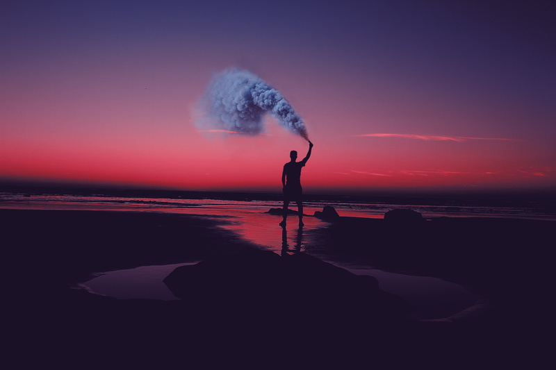 lifestyles, sky, sunset, beach, vacations, water, sea, standing, adult, tranquility, horizon over water, one Person, shore, land, back Lit, females, people