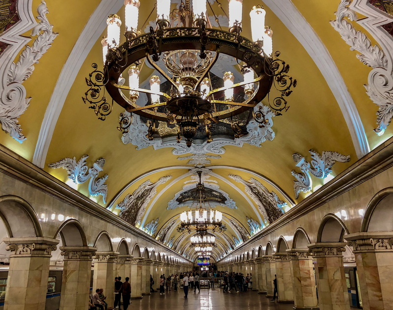 train station, 2K, station, luxury, moscow, ornate ceiling, architecture, hanging, building, travel, chandelier, ornate, ceiling, illuminated, indoors