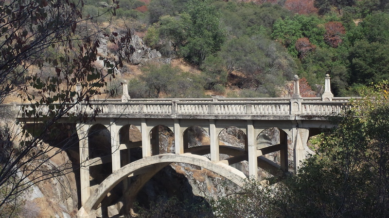 river, day, sequoia national park, transportation, nature, architecture, passage, ravine, forest, cross-over, plant, no people, arch bridge, 4K, bridge - man made structure