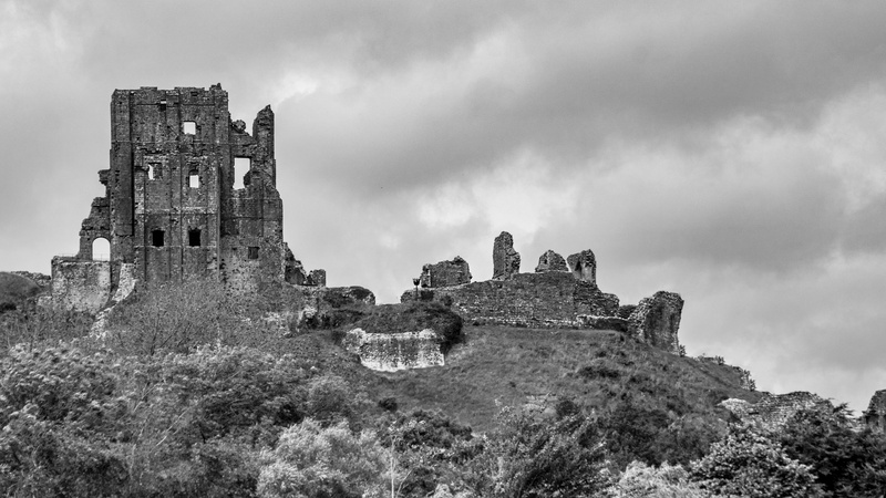 travel destinations, building exterior, ruined, spirituality, day, built structure, black and white, outdoors, 5K, walls, english, ruins, england, deterioration