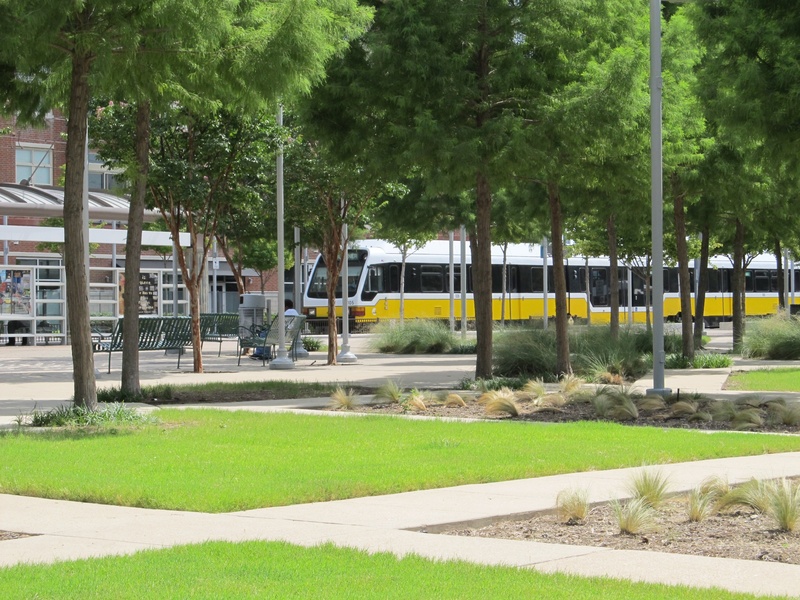 dallas, barrier, public transportation, boundary, people mover, 2K, day, metrolink, grass, passenger, nature, transportation, mode of transportation, outdoors