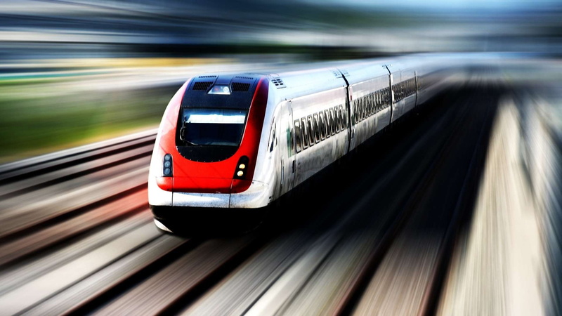 speed, hd, red, rail, 1080P, train, high speed, red train, white, moving, high