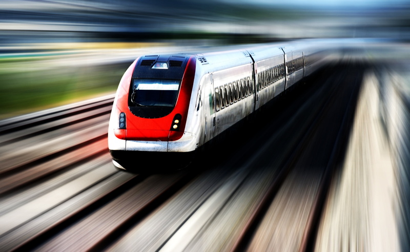on the move, travel, bullet, motor vehicle, multiple lane highway, white, Motors, outdoors, no people, speed, train - vehicle, car, rail transportation