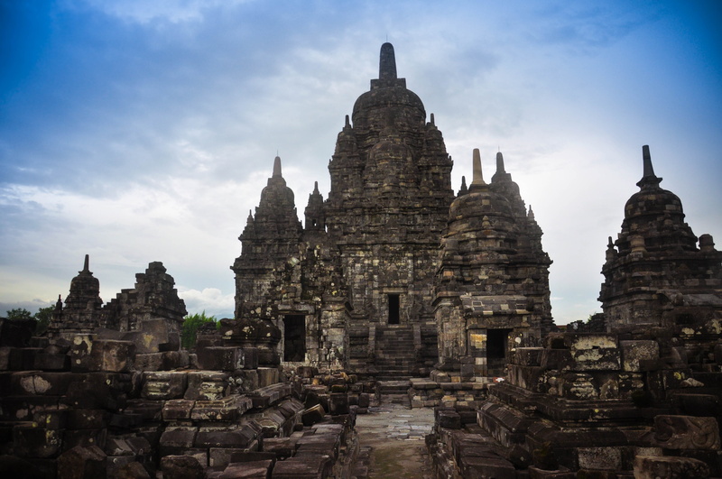 no people, religion, religious, ruined, architecture, spirituality, outdoors, temple, built structure, indonesia, sky, 4K, belief, stone, building, tourism