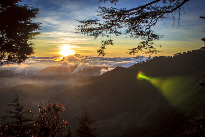 scenery, dieng, plant, indonesia, non-urban scene, sky, sunset, outdoors, cloud - sky, cloud, no people, sunlight, 5K, idyllic, scenics - nature, sunbeam
