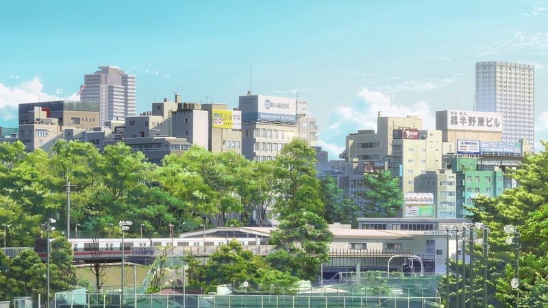 Tokyo, 1080P, Anime, Tree, Train Station, Your Name., Kimi No Na Wa., Train, City