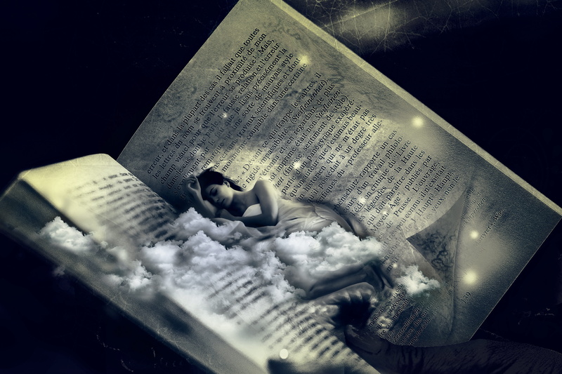 woman, human body part, close-up, imagination, the past, paper, studio shot, publication, digital composite, fantasy, one person, hand, women, human representation