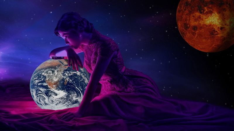 mysterious, women, contemplation, sky, moon, young adult, call, full moon, astronomy, planet - space, one person, nature, surreal, relaxation, mystery