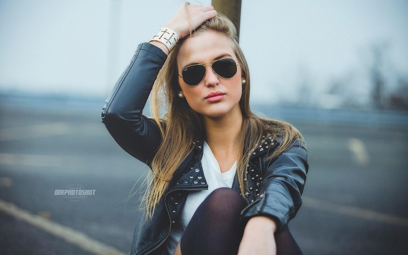 sunglasses, girl, mood, blonde, 1080P