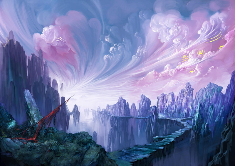clouds, landscape, 4K, world, fantasy, Fantastic, Magical, Magic