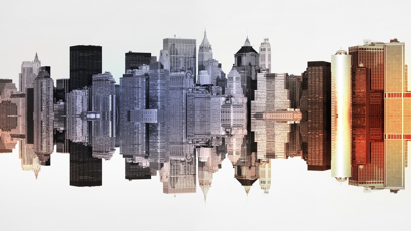 cityscape, hd, image, mirror, buildings, 1080P, skyscrapers