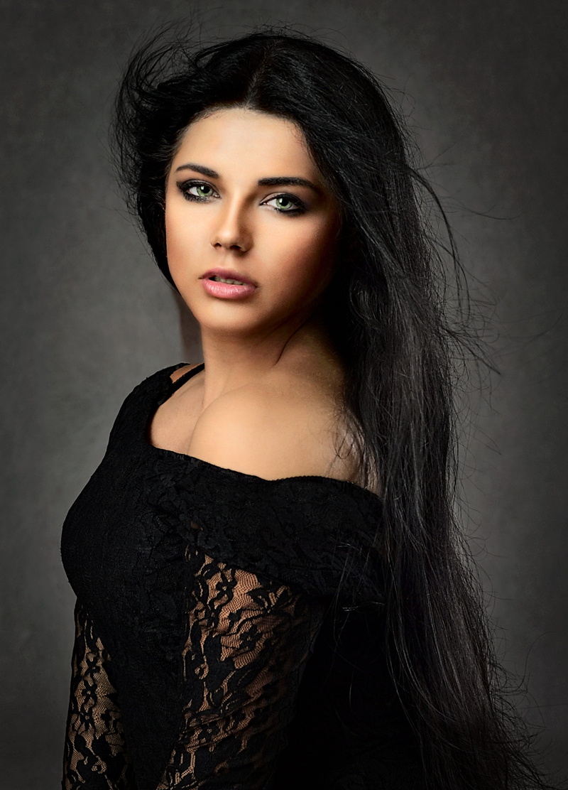 portrait of a woman, looking at camera, human face, dress, hair, ms, fashion, people, human hair, wearing, face, glamour, long hair, sad, beautiful woman