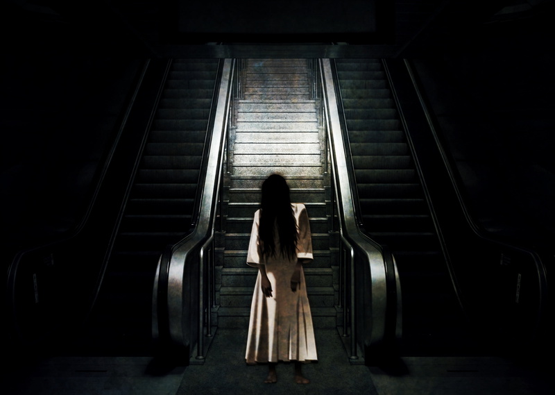 women, steps and staircases, indoors, cover, mysterious, three quarter length, woman, young adult, spirit, mystical, s, staircase, lifestyles, white, shadow