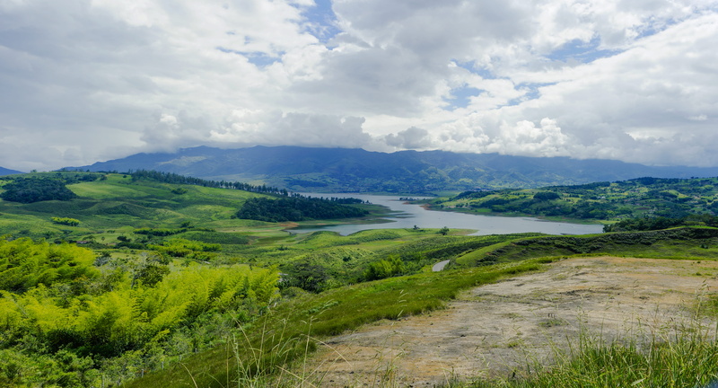 sky, mountain, landscape, paisaje, tranquil scene, grass, tranquility, cloud - sky, rolling landscape, outdoors, green color, cali, scenics - nature, green