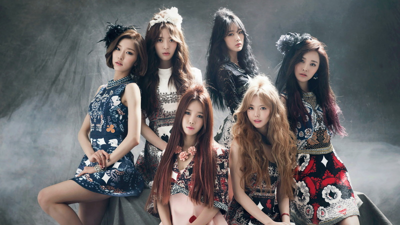 redhead, K-pop, Dal Shabet, blonde, brunette, 4K, group of women, hair band, women, Asian