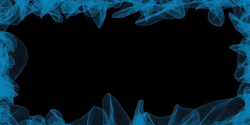 abstract, no people, creativity, science, close-up, structure, 2K, indoors, nature, backgrounds, shape, texture, black background, wave, blue, illuminated