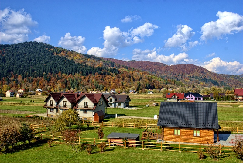 colors, architecture, field, rural Scene, plant, forest, colorful, building exterior, the horizon, house, built structure, tree, sky, landscape, sunny