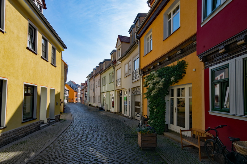 no people, narrow, street, 5K, travel Destinations, cultures, residential district, nature, architecture, urban Scene, built Structure, direction, cloud - sky