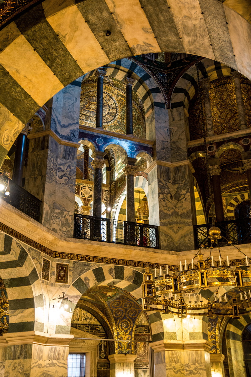 ornate, human representation, spirituality, 5K, gold, vault, art and craft, architectural column, architecture, church, indoors, low angle view, religion