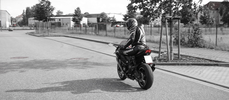 tree, sport, outdoors, grayscale, day, ride, road, one person, riding, Biker, 4K, fun, motorcycling, bike, architecture, street, bicycle, lifestyles, man