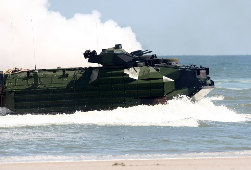 Military Vehicles, Marines, 1080P, Mayport Beach, Amphibious Assault Vehicle, Amphibious Vehicle, Vehicle