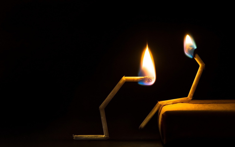 dark, copy space, candle, fire - natural phenomenon, burning, spirituality, flame, studio shot, nature, religion, wood - material, illuminated, black background