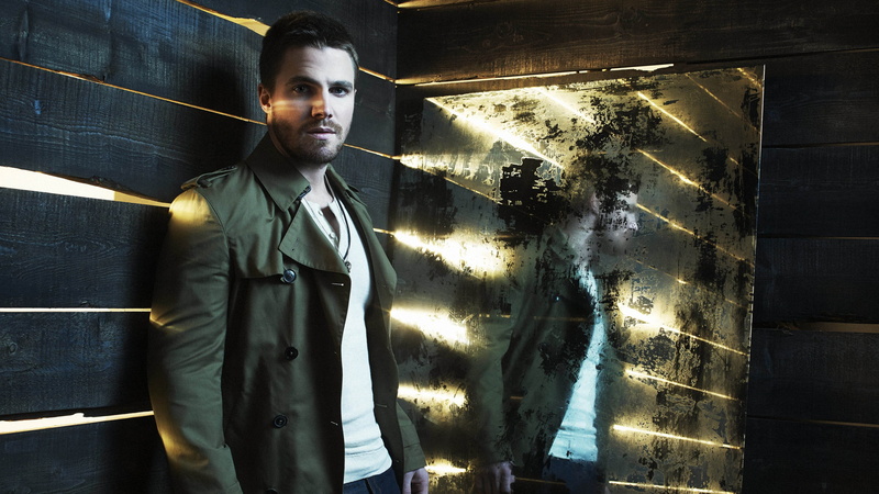 standing, behind, mirror, actor, Stephen Amell, man, 4K, Most Popular Celebs in 2015