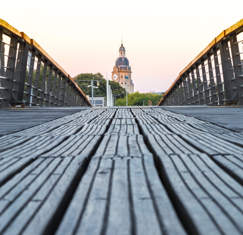 nature, couleur, coucher du soleil, surface level, belief, railing, 2K, connection, francia, atardecer, bridge - man made structure, travel destinations