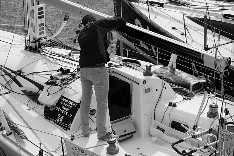 rope, nautical vessel, sailing, full length, day, noir et blanc, architecture, sailboat, standing, adult, mer, 4K, voilier, navigation, working, high angle view