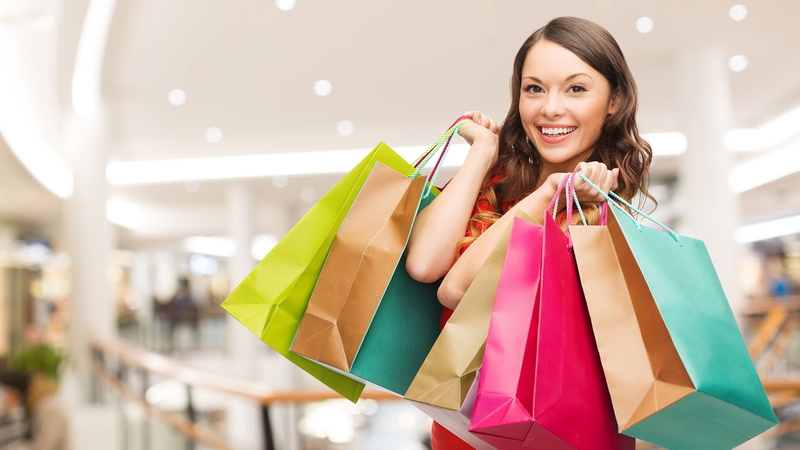bolsas, compras, 1080P, mujer