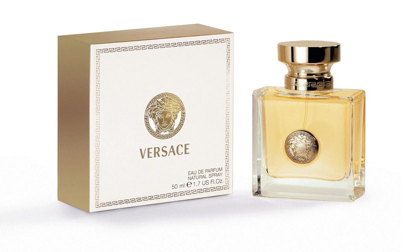 Pour femme, gold colored, business, studio shot, Versace, Originality, still life, text, communication, number, indoors, no people, cut out, finance, 1080P