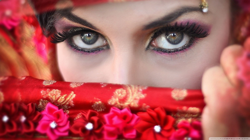 arabic, cara, 1080P, brown, face, eyes, chica