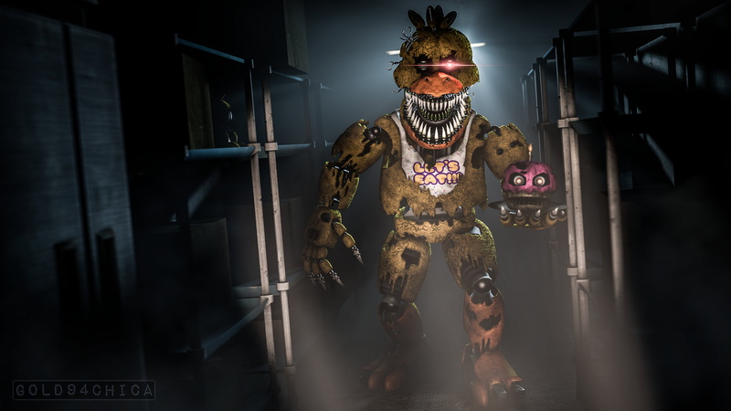 Chica (Five NIghts at Freddys), Five Nights at Freddys 4, 4K, Five Nights at Freddys