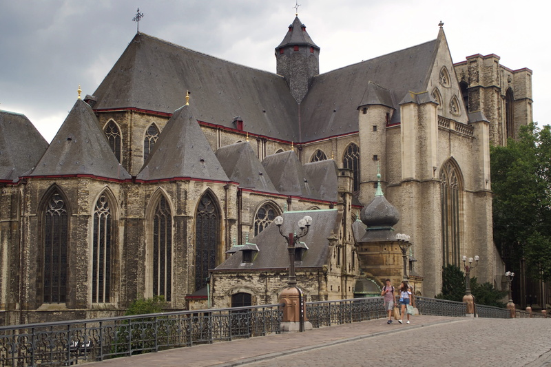 building, built structure, tourism, architecture, santa michael, gent, outdoors, travel, travel destinations, place of worship, 4K, day, Church, building exterior